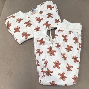 Gingerbread Print Pajama Set- size large but runs small.